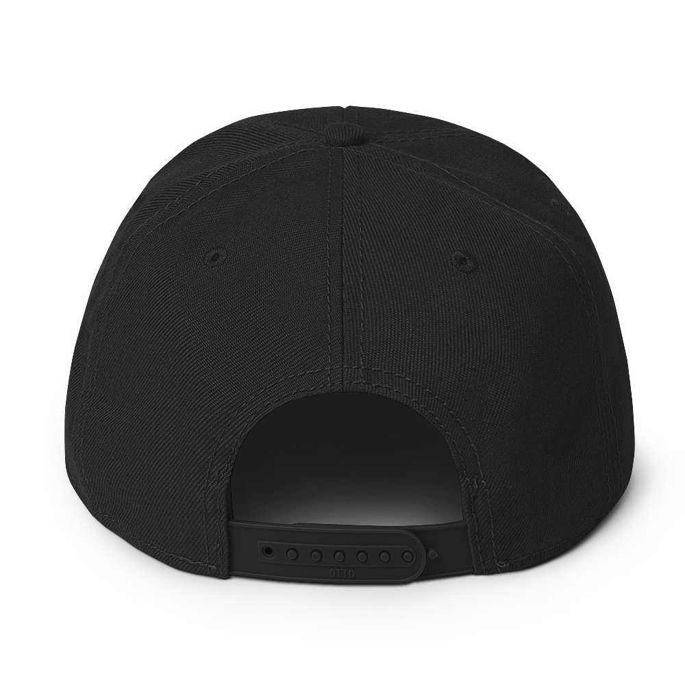 Wool Blend Snapback Cap - Black / Red - PelagicWarrior