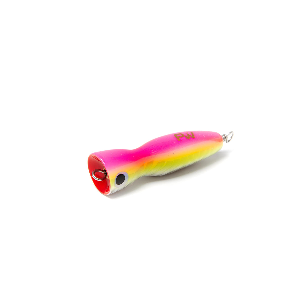 PelagicWarrior Keychain Mongol / Pink Yellow Mini Popper Stickbait Keychain Lures