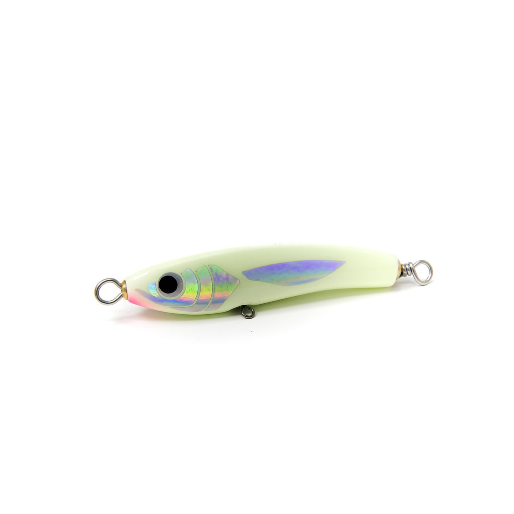 PelagicWarrior Keychain Odyssey II / Green Lumo Mini Popper Stickbait Keychain Lures