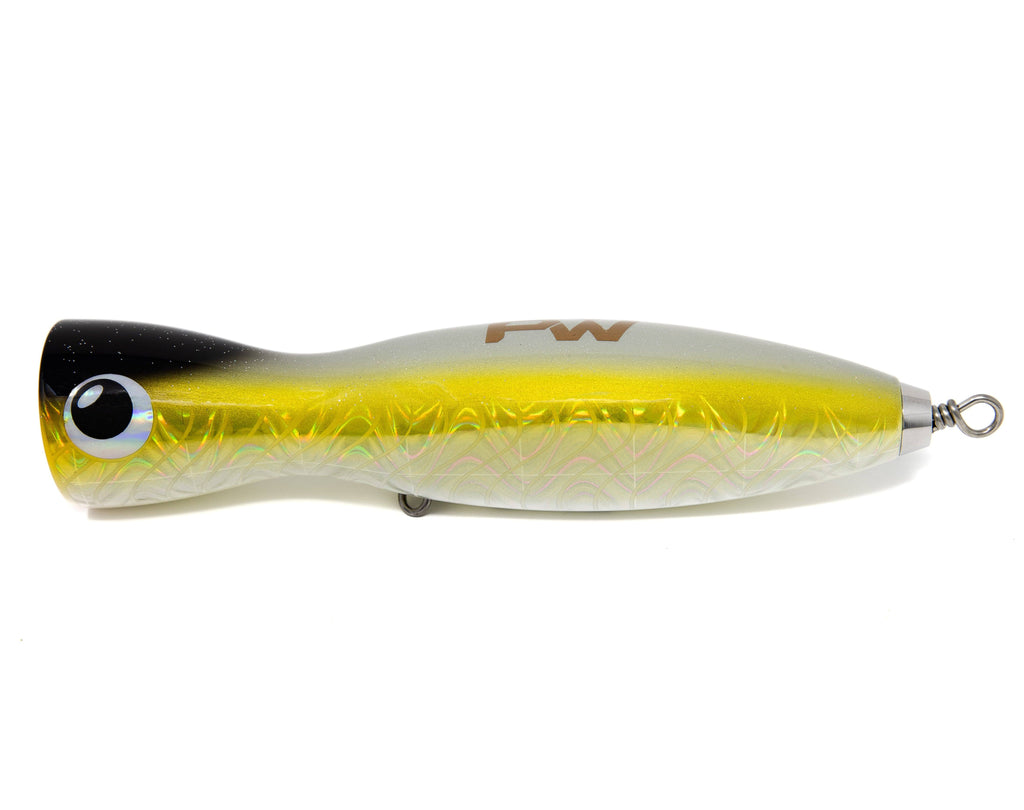 PelagicWarrior Popper Lure 40g / Gold Sardine Mongol GT Popper Lure
