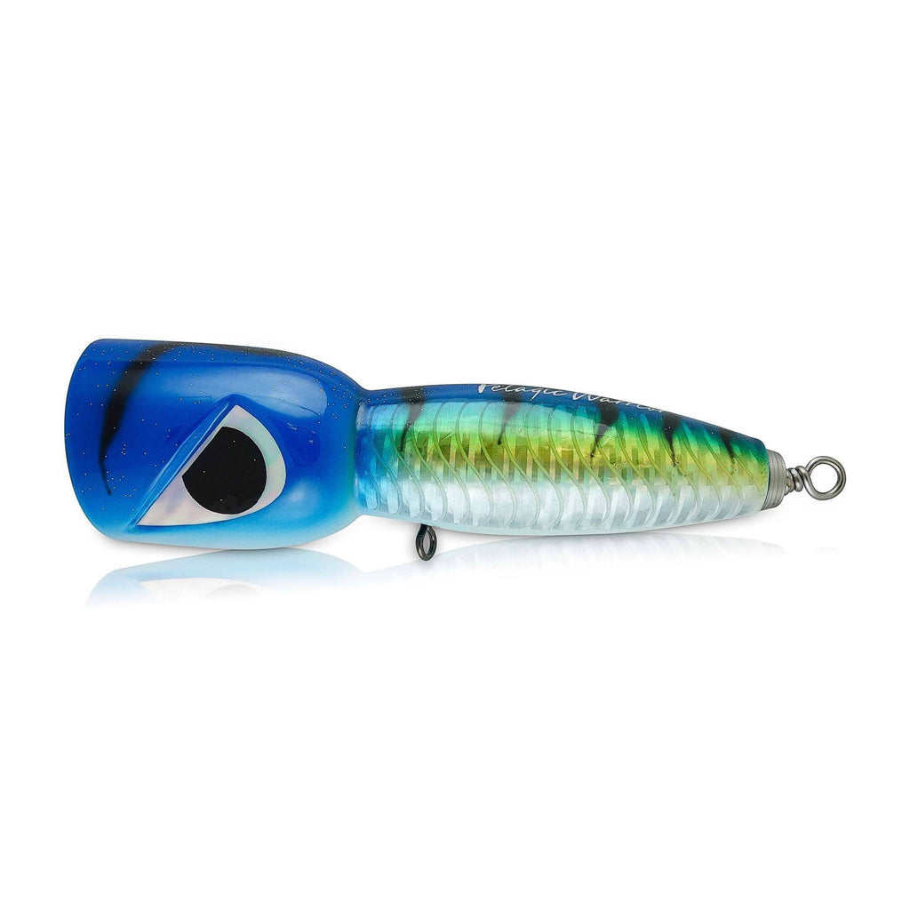 PelagicWarrior Popper Lure Blue Gold / 60g Gladiator Popping Lure