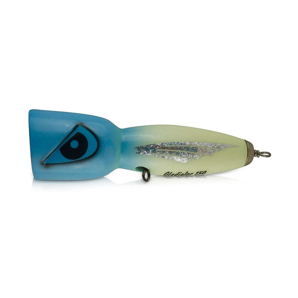 PelagicWarrior Popper Lure Blue Green Lumo / 60g Gladiator Popping Lure
